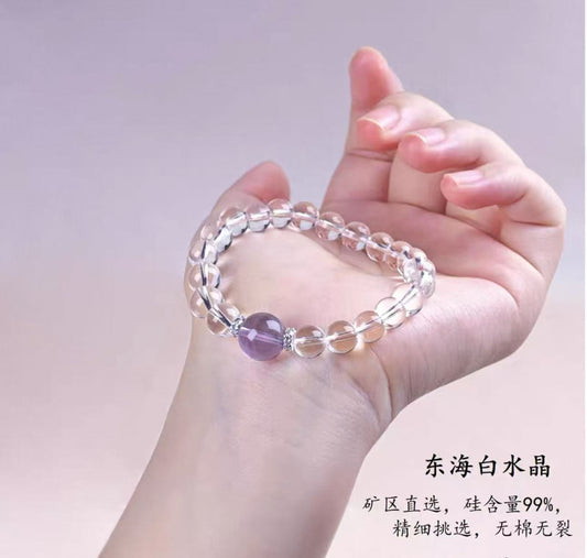 Crystal bracelet (white)